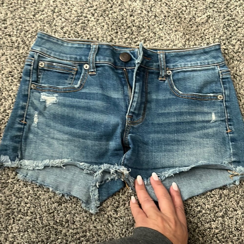 American Eagle - super stretch - Shortie - blue - 2